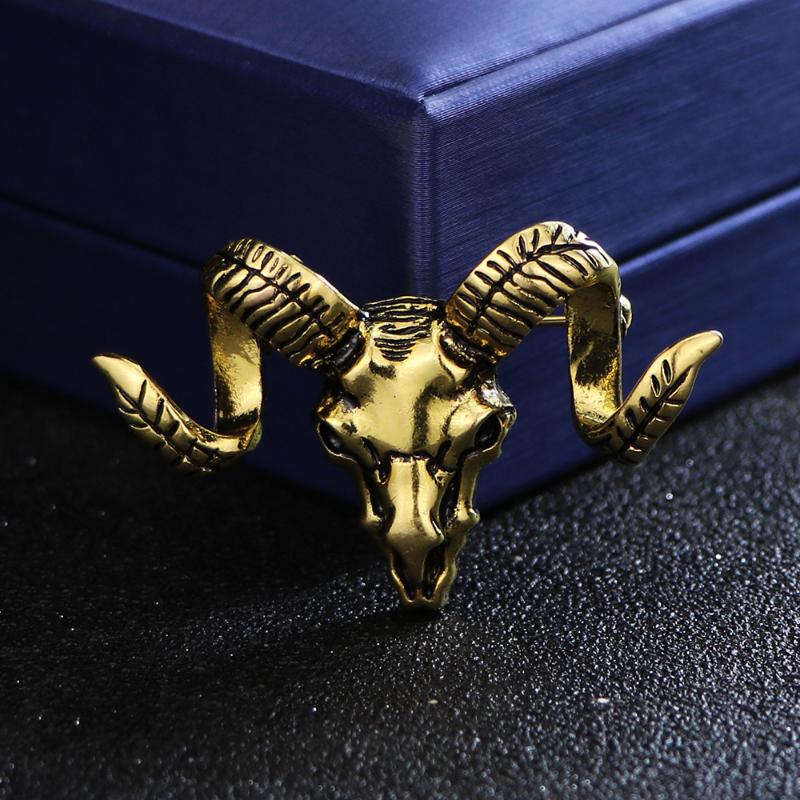 Hochwertige Herren Anzug Brosche Corsage Vintage Sternzeichen Schaf Anstecker Einfache Legierung Damen Luxus Accessoires Atmosphärisch