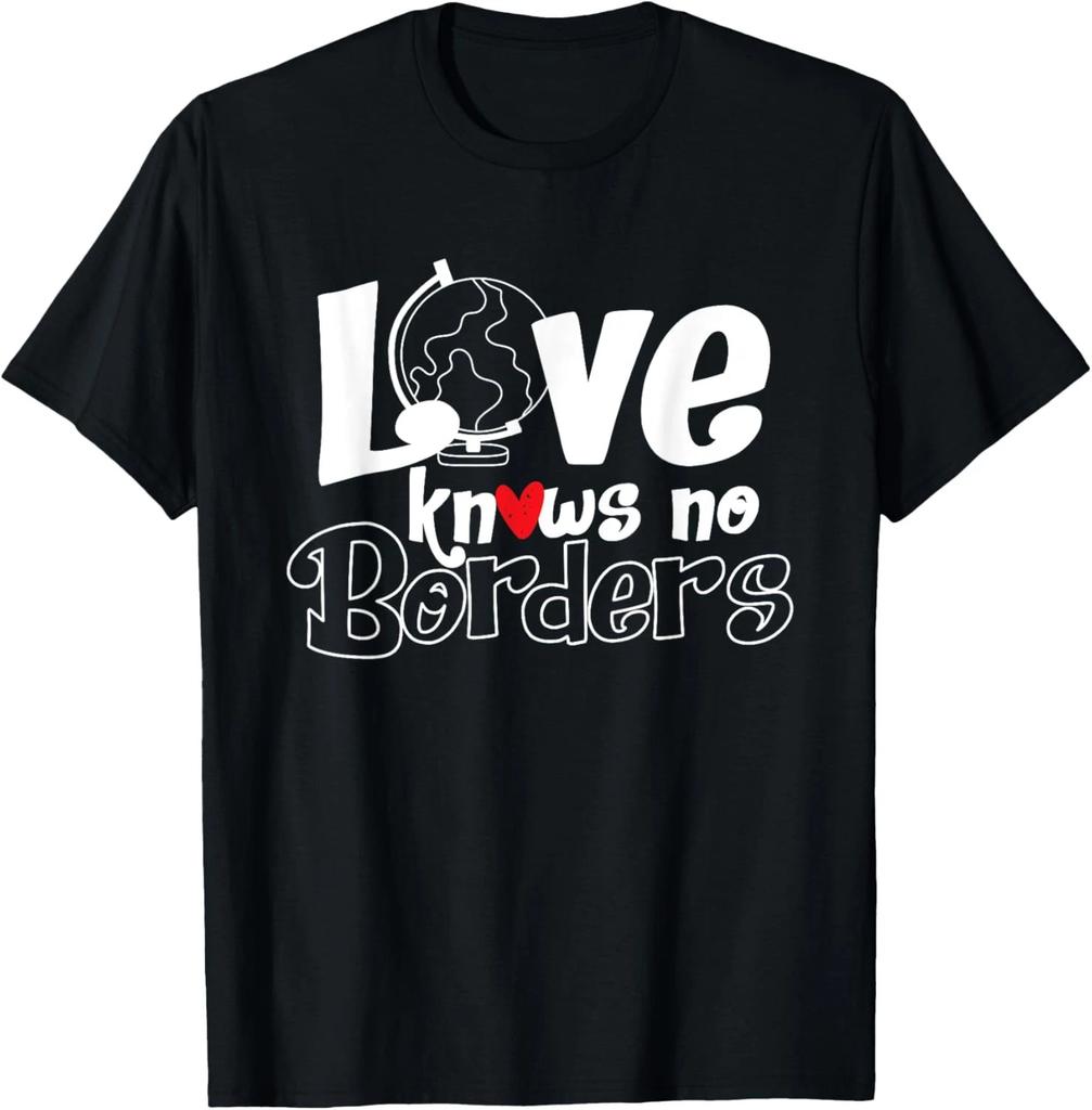 Love Knows No Borders Mexico United States T Shirt