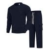 Men's Fashion New Round Neck Long-sleeved Cargo Trousers Sports Leisure Outdoor Suits Conjuntos Hombre
