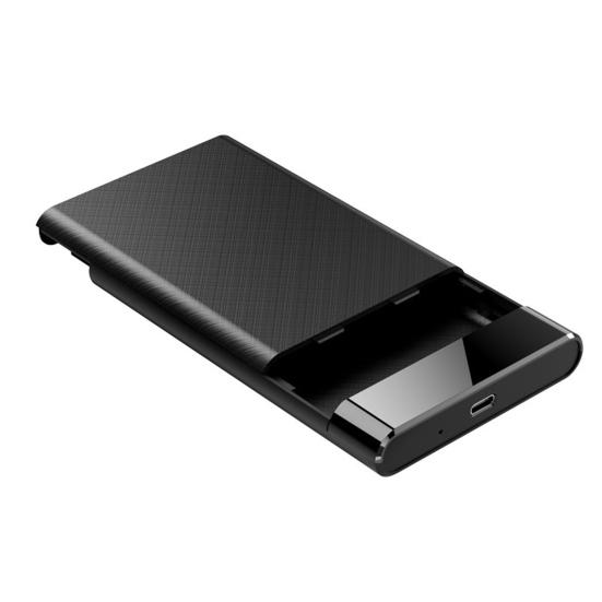 

Корпус для HDD Plug and Play 2,5-дюймовый без инструментов Мобильный контейнер для жесткого диска Защитный пластиковый корпус USB3.1 SATA SSD чёрный
