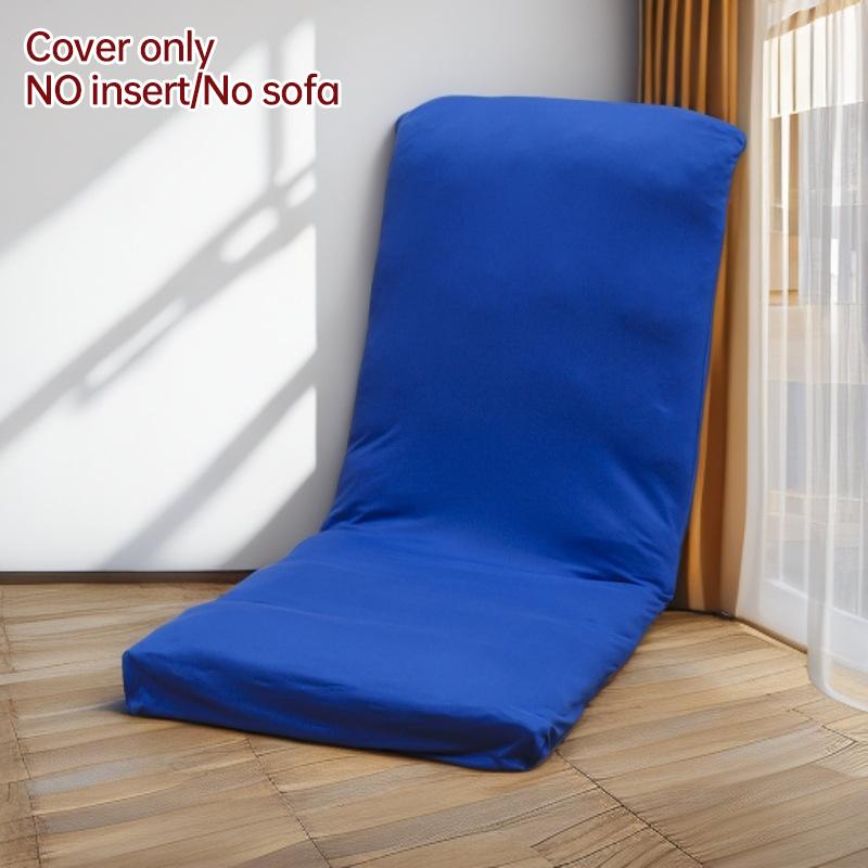 Folding Tatami Seat Cover Single Floor Bed Sofa Slipcover Household Foldable Relax Lounge Recliner Slipcover (Only Cover )