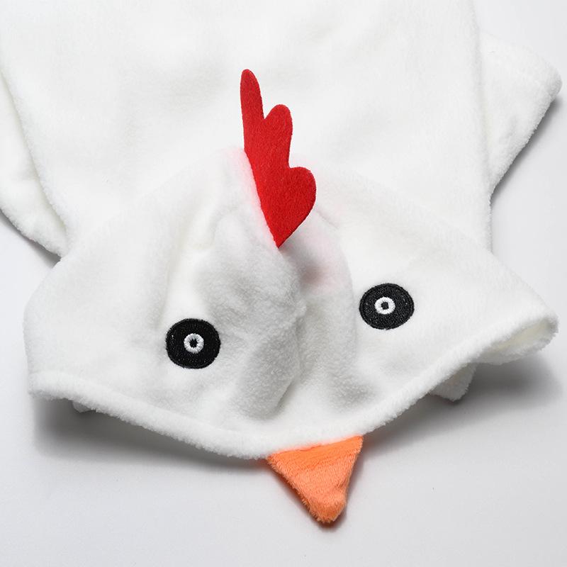 New Cross-border Scratch Hair Material Chick-shaped Funny Creative Casual Style Halloween Costumes Cats Dogs Pet Clothing All