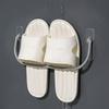Wall Mounted Plastic Shelves - No-Drill Hanging Shelf for Shoes, Slippers, Towels In Various Rooms - Versatile Bathroom, Kitchen, Entryway Towel Rod