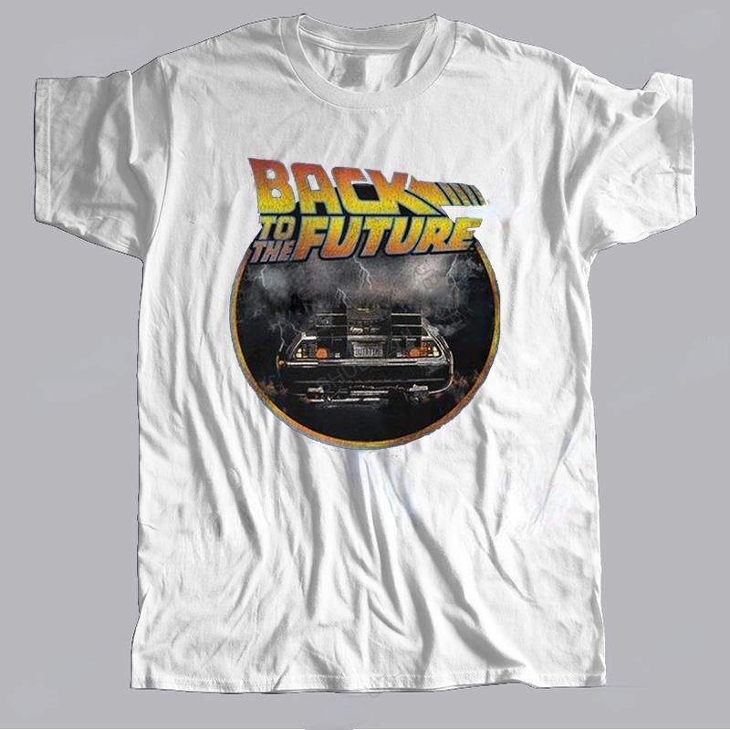 Grunge Back To The Future T-Shirt 80s Vintage Sci-fi Adventure Film Graphic T - shirts Summer Cool Unisex Short-Sleeve Camisetas