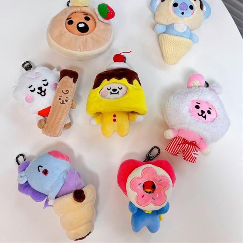 394in Bts Plush Keychain Animal Stuffed Doll Backpack Pendant Toy Fans Gift