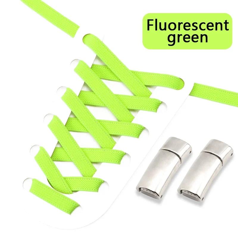 Magnetic Shoe Laces Clip Flat Elastic Stretch Laces Sneakers Lazy No Tie Shoelaces Woman Men Children Casual Shoelace for