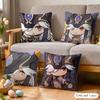 Cyno Cute Genshin Impact Cushion Cover Silky Short Plush Invisible Zipper Dustproof Sofa Pillow Case For Home Decor