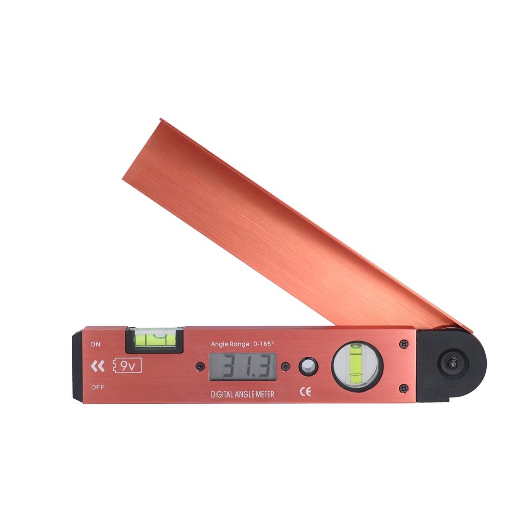 LCD Digital Protractor Inclinometer Portable Angle Finder Gauge with Level Bubble for Carpenter