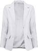 Handmade Classic Blazer Women's White Genuine Stylish Lambskin Original Leather