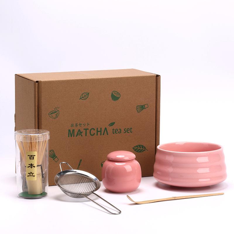 5/10PCS Matcha Whisk Set for Beginners Elegant Bamboo Wood Japanese Matcha Tea Making Kit with Whisk Holder Scoop Sifter