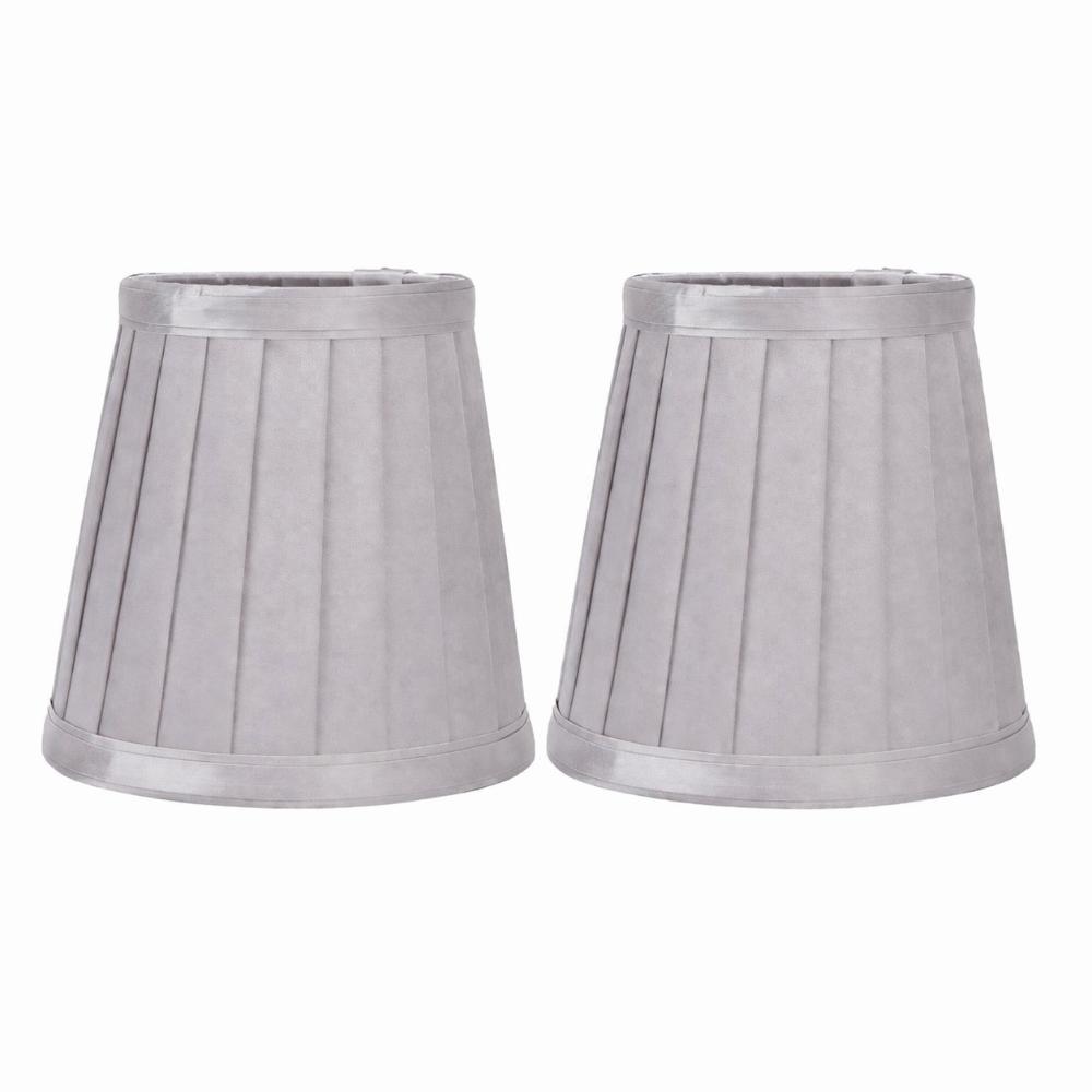 

2PCS Lightweight Table Lampshade Fabric Modern Simple Lampshade Simple Clip On Lampshade Bedroom