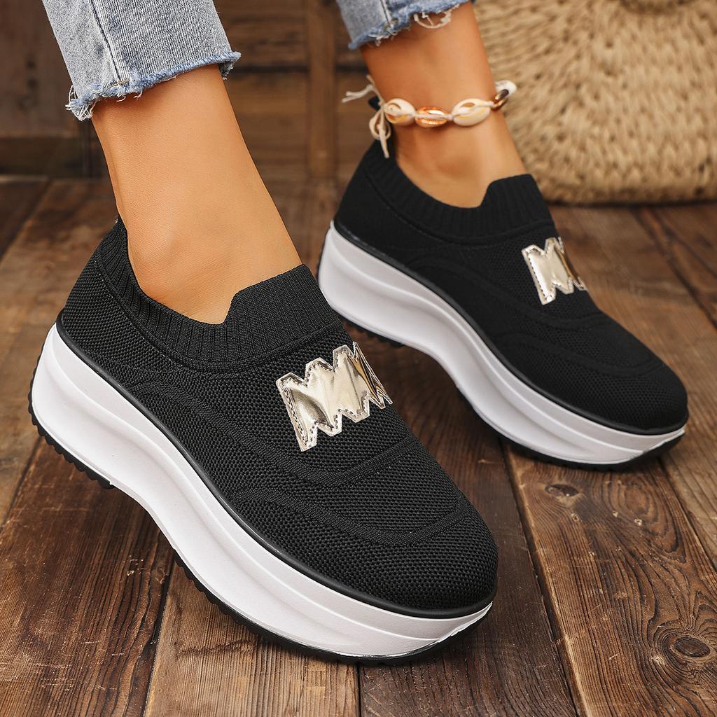 Fashion Women Platform Sneakers Casual Slip on Fashion Loafers Shoes Ladies Outdoor Breathable Tennis Sneakers Woman Zapatos De Mujer