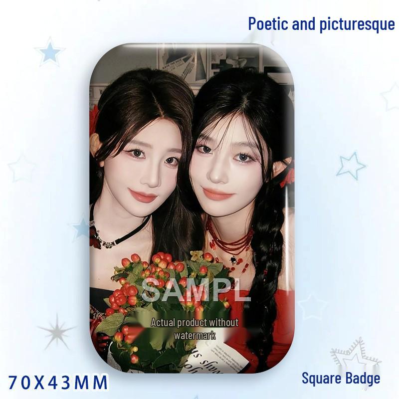 Yi CP Concert Support: Poetry & Painting Acrylic Keychain, Bag Brooch, Star Badge Ornament