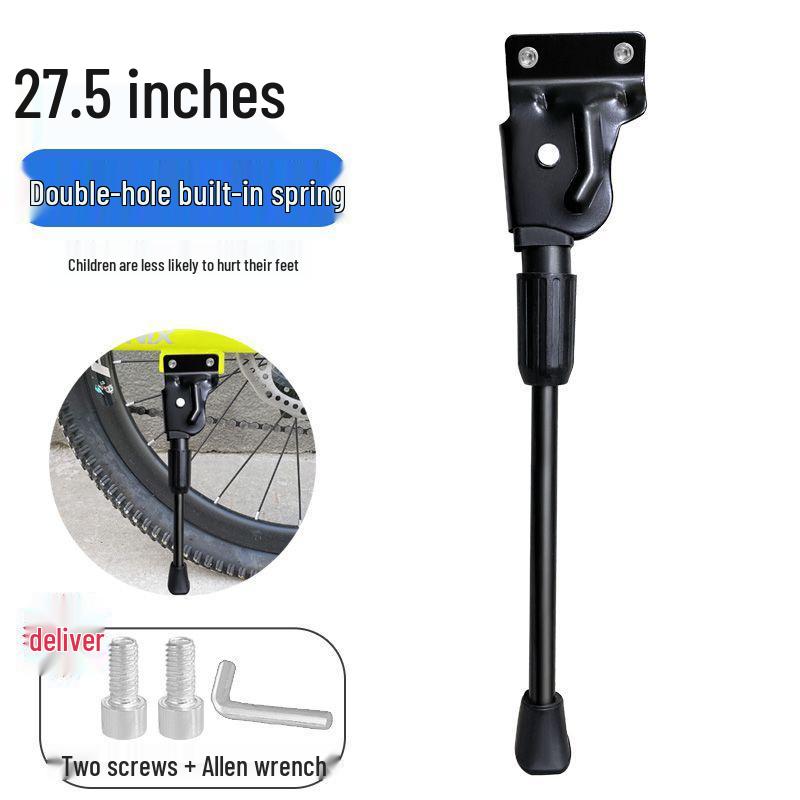 Steel Reinforced Single Leg Mountain Bike Kickstand with Two-Hole Support