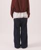 Minasu Mns Pinstripe Wide Brushed Pants_Navy