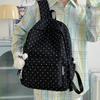 Small fresh schoolbag female love polka dot junior high school student large capacity backpack high value student schoolbag