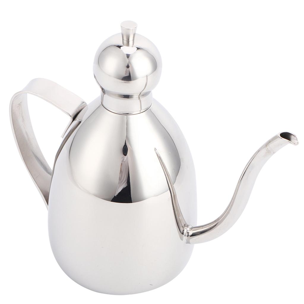 Ölspender Edelstahl Ölflasche Auslaufsicher Essigtopf Küchenaufbewahrungsbehälter 0,25 l