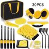 Multi-Functional Electric Cleaning & Polishing Brush Set for Car Interiors, Air Vents, Tires & More
