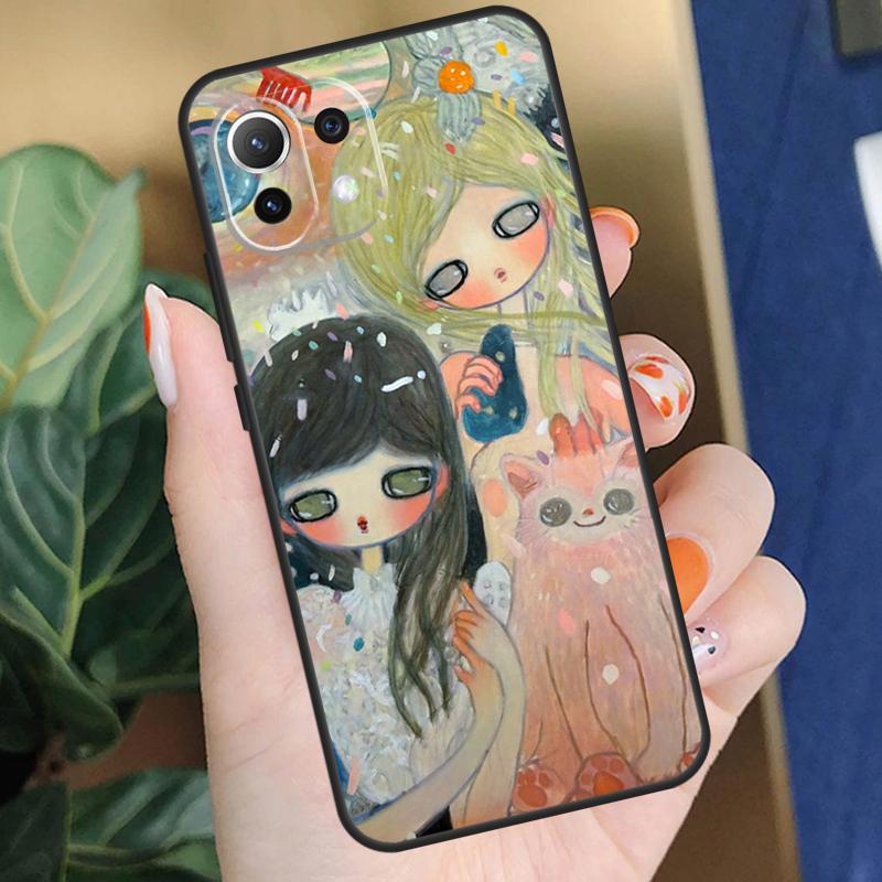 Cartoon Aesthetic Aya Takano Case For Xiaomi 15 14 Ultra 13T 14T 15T Pro 17 Pro Max POCO F8 F7 F5 F6 X5 X6 X7 Pro Coque