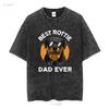 Funny Rottweiler Dad Design For Men Grandpa Rottie Quote T shirt vintage Washed Comfortable streetwear homme Breathable