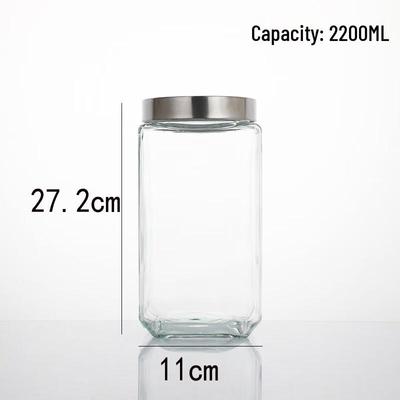 Bocal de stockage scellé en verre Zhi Shi