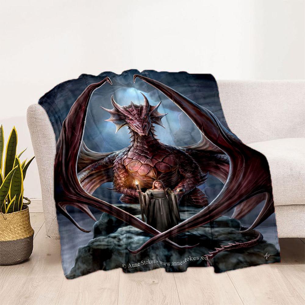 Gothic Style Blanket Ultra-Soft Perfect for Chair Livingroom Office for All Occasions Digital Print Suitable for Gifting Relatives and Friends