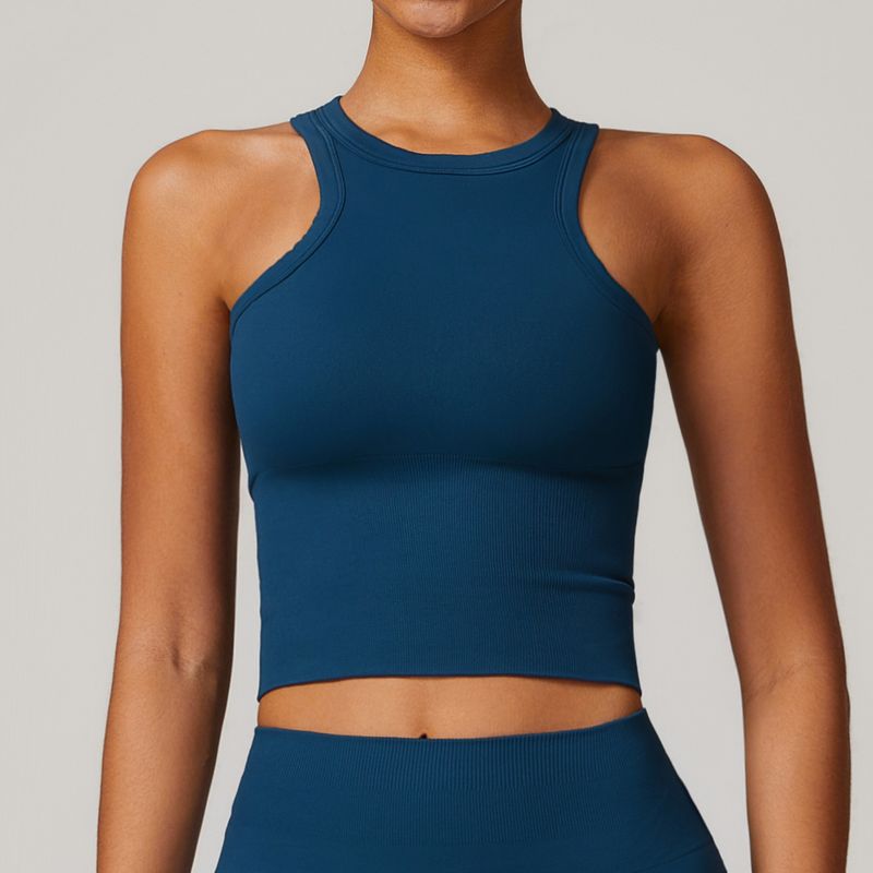 Guangzhou Zechuang Clothing Co., Ltd. Seam Tight I-Shaped Beauty Back Yoga Vest Integrated Belly Covering Exercise
