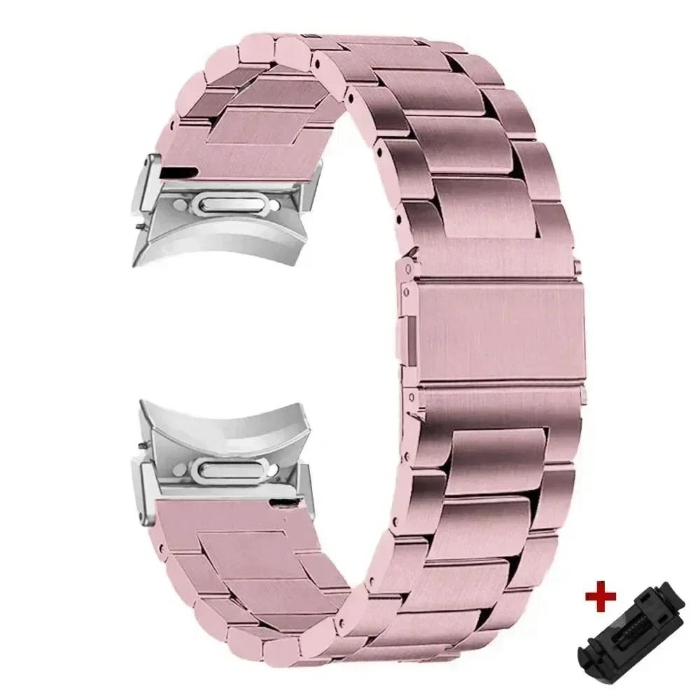No Gaps Quick Fit Stainless Steel Strap For Samsung Galaxy 7FE 7 6 5 4 44 40mm 5 Pro 45mm Band For Galaxy Watch 6Classic 43 47mm