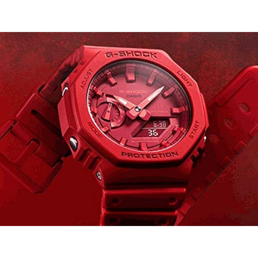Casio G-Shock Watch Men's Anadigmatic Casioak Outdoor Sport Red GA-2100-4A [Parallel Import].