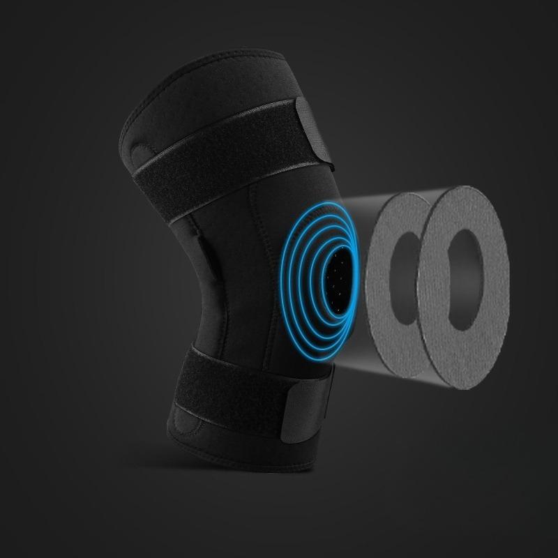Outdoor sports knee pads Non-slip mountaineering running fitness protective gear Double aluminum plate support Velcro pressure breathable knee pads