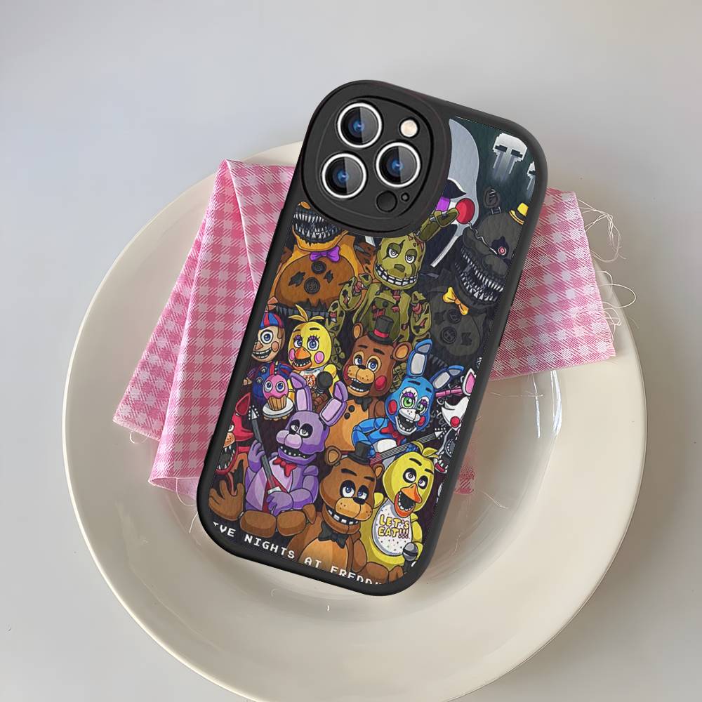Game F-Five N-Nights At F-FreddyS Phone Case For IPhone 16 15 14 13 12 11 Pro Max Plus Leather Soft Cover