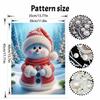 Christmas Pearl Painting Art Painting Kit Snowman Handmade Diy Home Decoration Painting