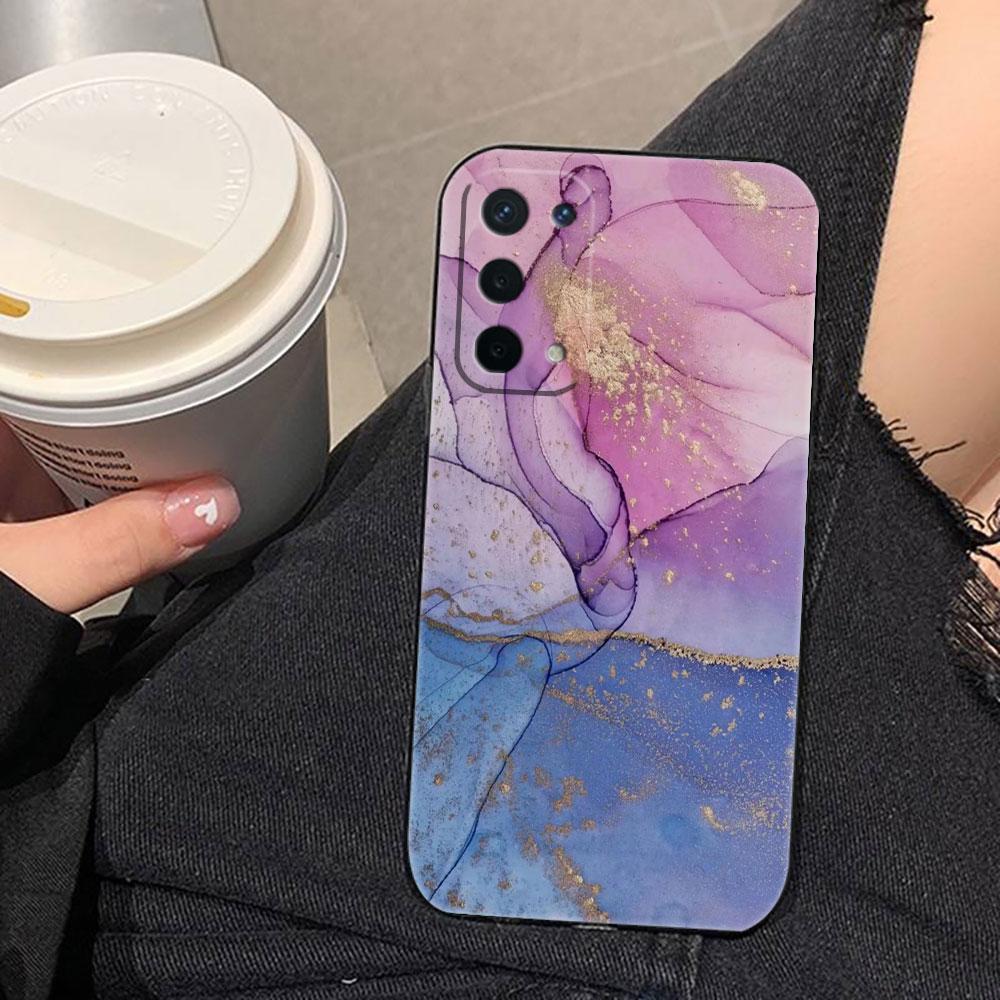 Aquarellmalerei Marmor Handyhülle Für OPPO F31 A5X A6X A5 A6 A17 A16 A38 A53 A54 A55 A57 A58 A60 A74 A78 A92 A93 A94 Hülle