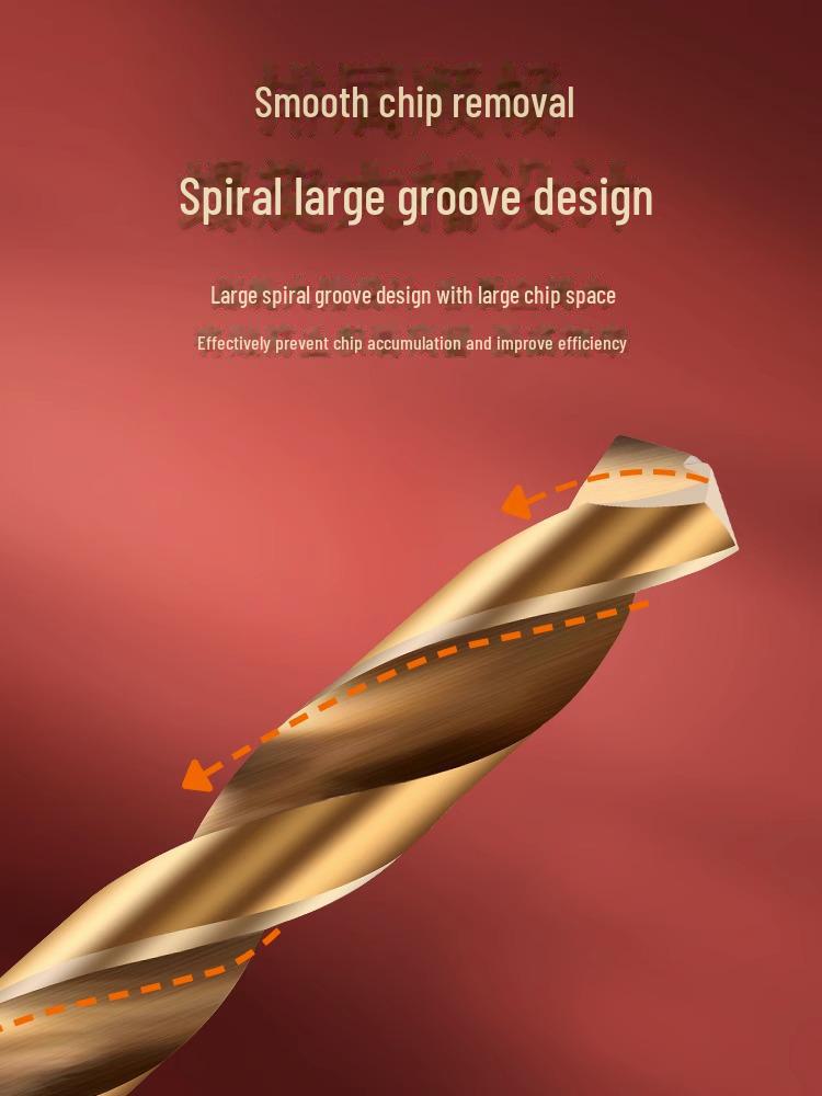 Tiangong M35 Cobalt Stainless Steel Twist Drill Bit Set – Super Hard, High-Cobalt, Complete for Steel Punching