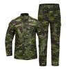 Men's Wear-Resistant Black Camouflage Tactical Suit for Spring/Autumn