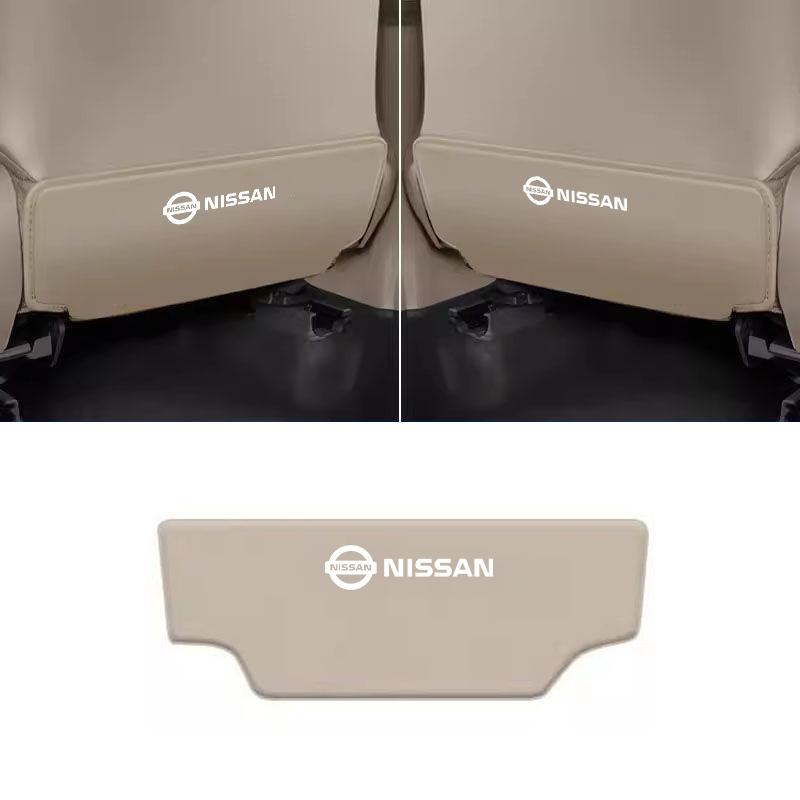 ACN1   Leather Car Seat Back Protector Mat Prevent Dirty Anti Kick Pad Car Accessories For Nissan Qashqai X J11 Trail Tiida Juke Nismo