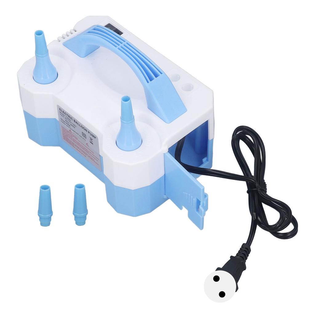 Electric Balloon Pump Portable Dual Nozzle Blower Air Inflator Time Saving for Decoration Party