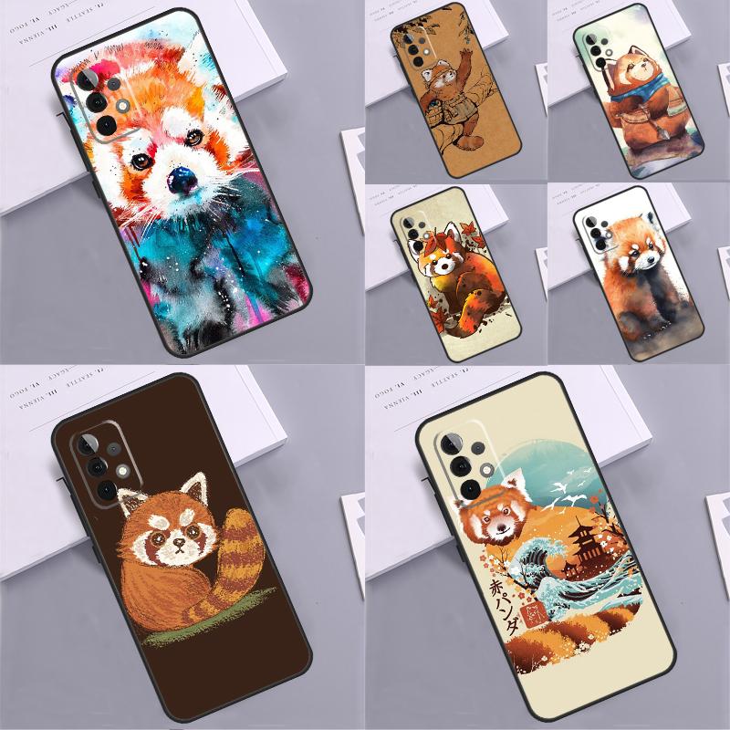 Red Panda For Samsung Galaxy A36 A26 A16 A05 A06 A54 A34 A14 A22 A32 A52 A55 A35 A15 A53 A13 A56 Case