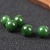Natural Hetian Jade 8mm Jasper Round Beads for DIY Jewelry: Bracelet & Necklace Accessory.