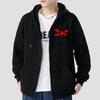 Cardigan con Cappuccio da Uomo Autunnale Green Day Saviors Stampato con Zip Pullover Tinta Unita Abbigliamento Largo Harajuku Hip Hop Top