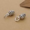 925 Silver Earring DIY Jewelry Accessories Small Red Pendant Base Charms for Woman Jewelry Bracelets Accessories