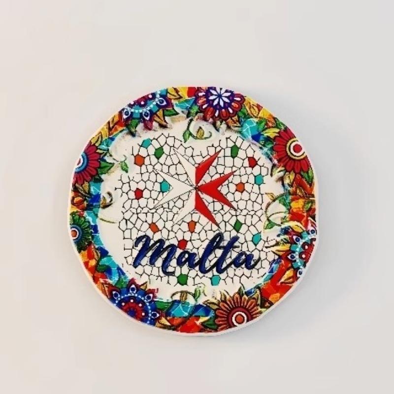 Malta Fridge Stickers Bus Travel Souvenirs Mosaic Fridge Magnets Home Decoration Wedding Gifts