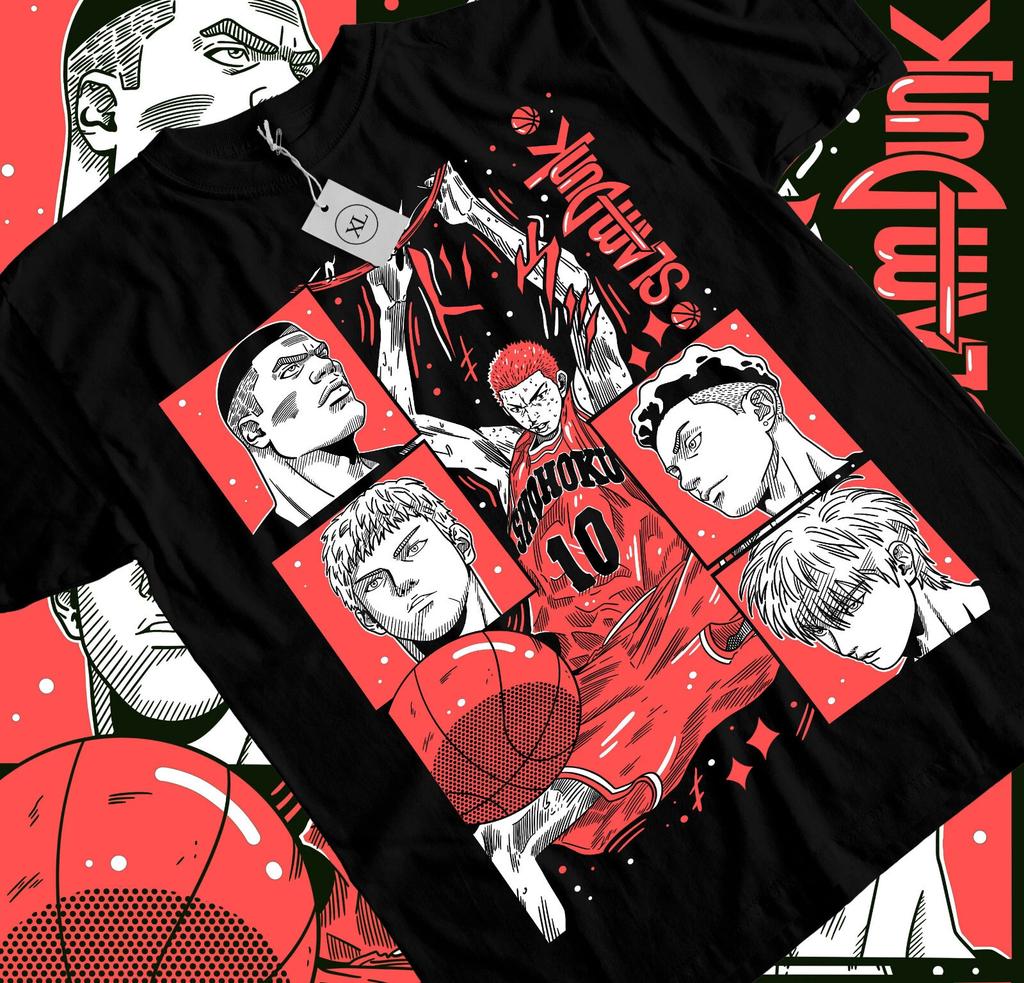Slam Dunk Tshirt Slam Dunk Team Basketball Anime Sport Unisexga All Size