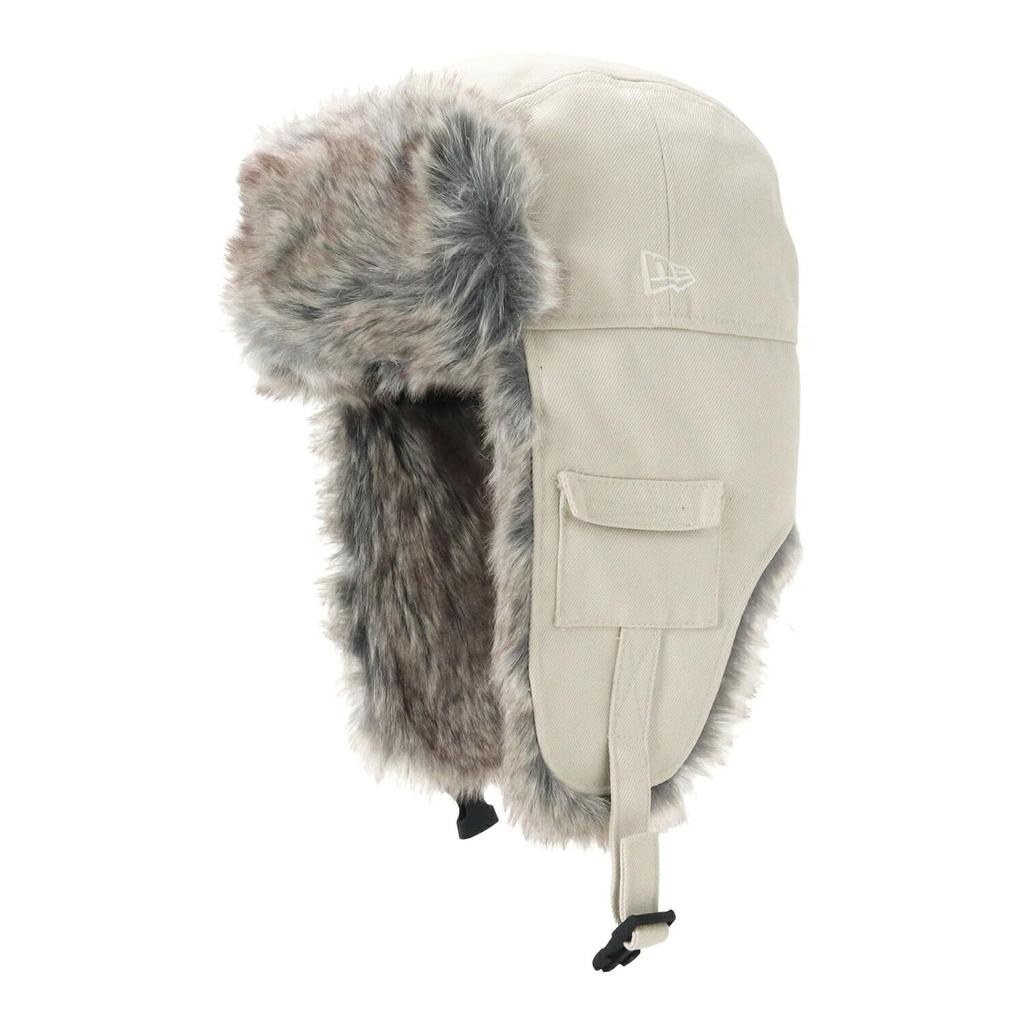 New Era Trapper Cap, Solid Color, ONSPOTZ Exclusive, Stone, Medium, Trapper-02 Basic