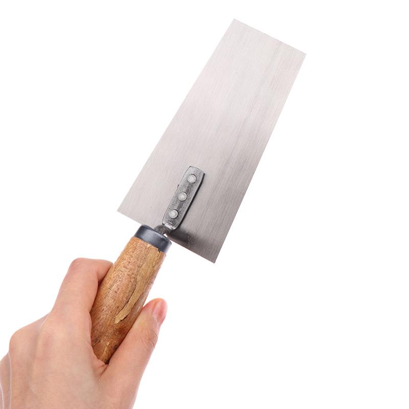 1Pcs Cement Float Margin Trowel Bucket Manganese Steel Putty Knife Brick Gauging Wall Plastering Knife Hand Tool