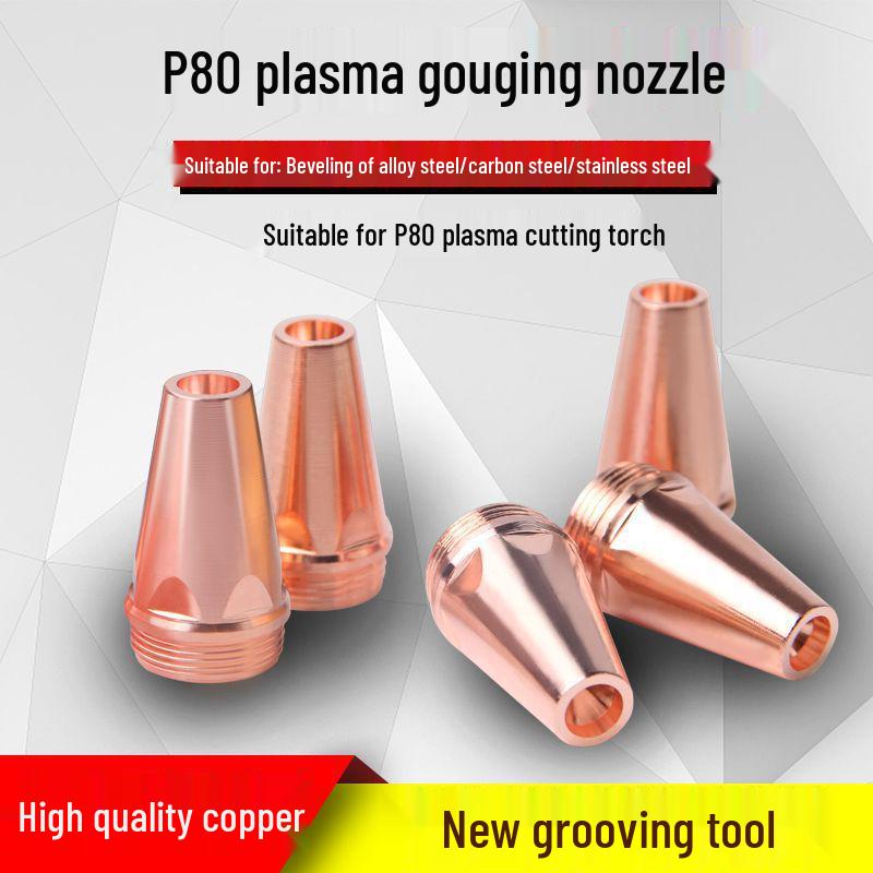 P80 Plasma Gouging Nozzle & Replacement Carbon Rod for Air Gouging Gun