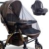 Baby Kinderwagen Zubehör, Vollgesichts-Moskitoschutz, Moskitonetz, Super langlebig, Atmungsaktiv, Insektensicheres Staubdichtes Kinderwagennetz