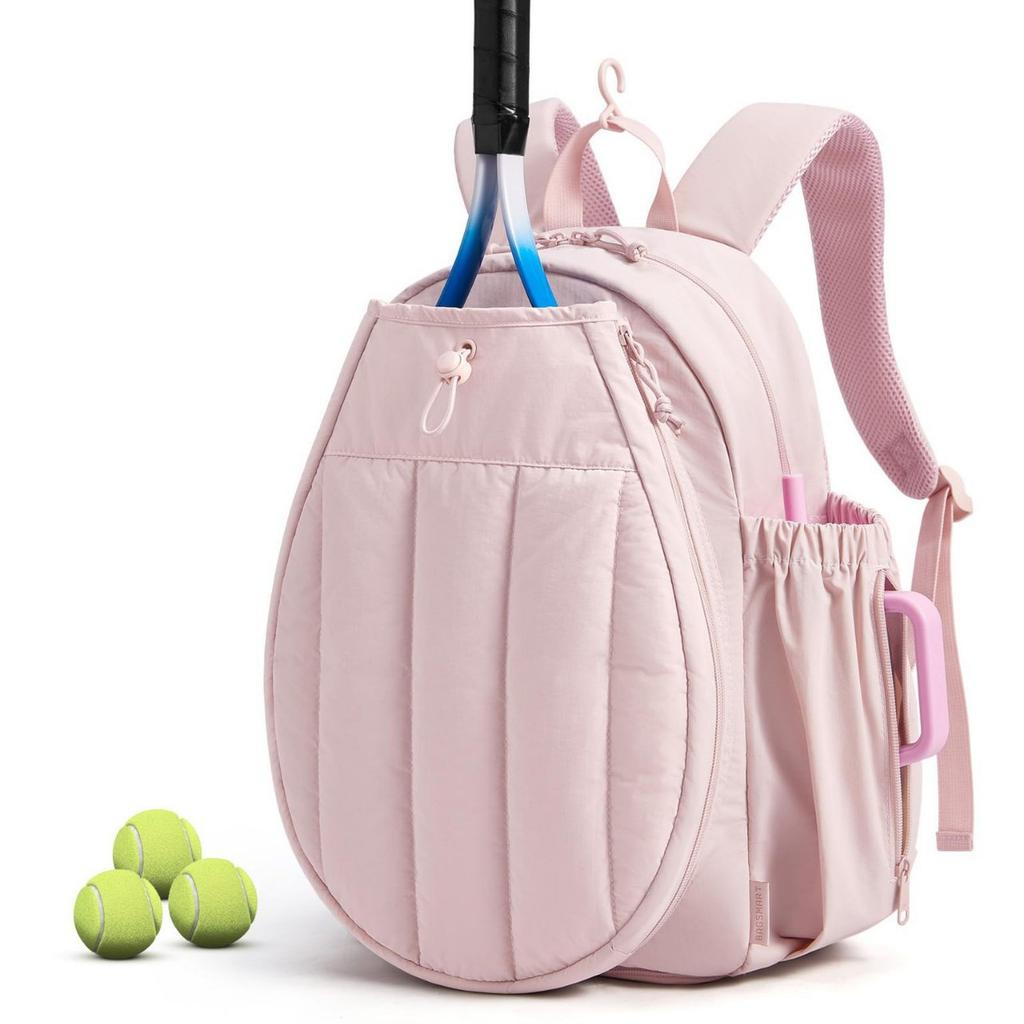 Sac à dos cabas polyvalent pour Pickleball et Tennis – Motif pied-de-poule élégant avec compartiment dédié pour chaussures, Sac de sport imperméable pour hommes et femmes moins