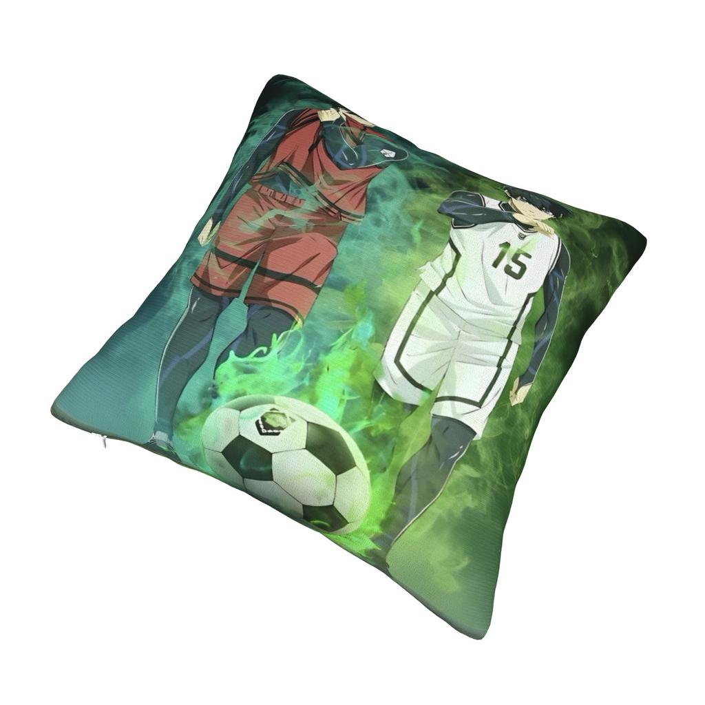 Blue Lock Bachira Yoichi Isagi Pillow Covers Cushion Cover Decorations Football Manga Throw Pillow Case Cover Sofa Multi Size