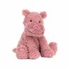 JELLYCAT wavy fur series animal hippopotamus soothing doll plush doll 23cm high